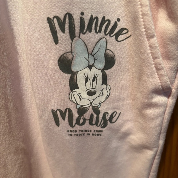 Disney Women's Minnie Mouse Sweatpants in Light Pink XXL - Picture 4 of 5